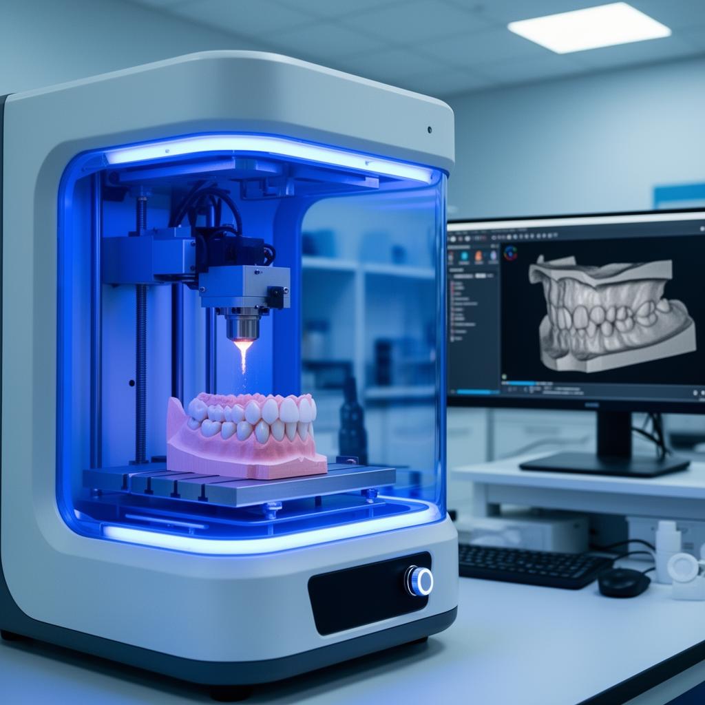 Digital dentistry CAD/CAM technology at Smile Design Dental Laboratory Dubai